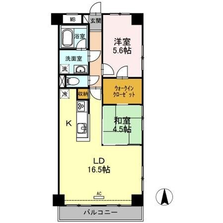 ハイフラットワンの物件内観写真